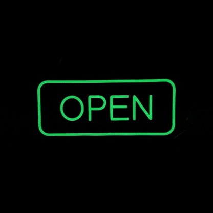 Open and Close Neon Sign