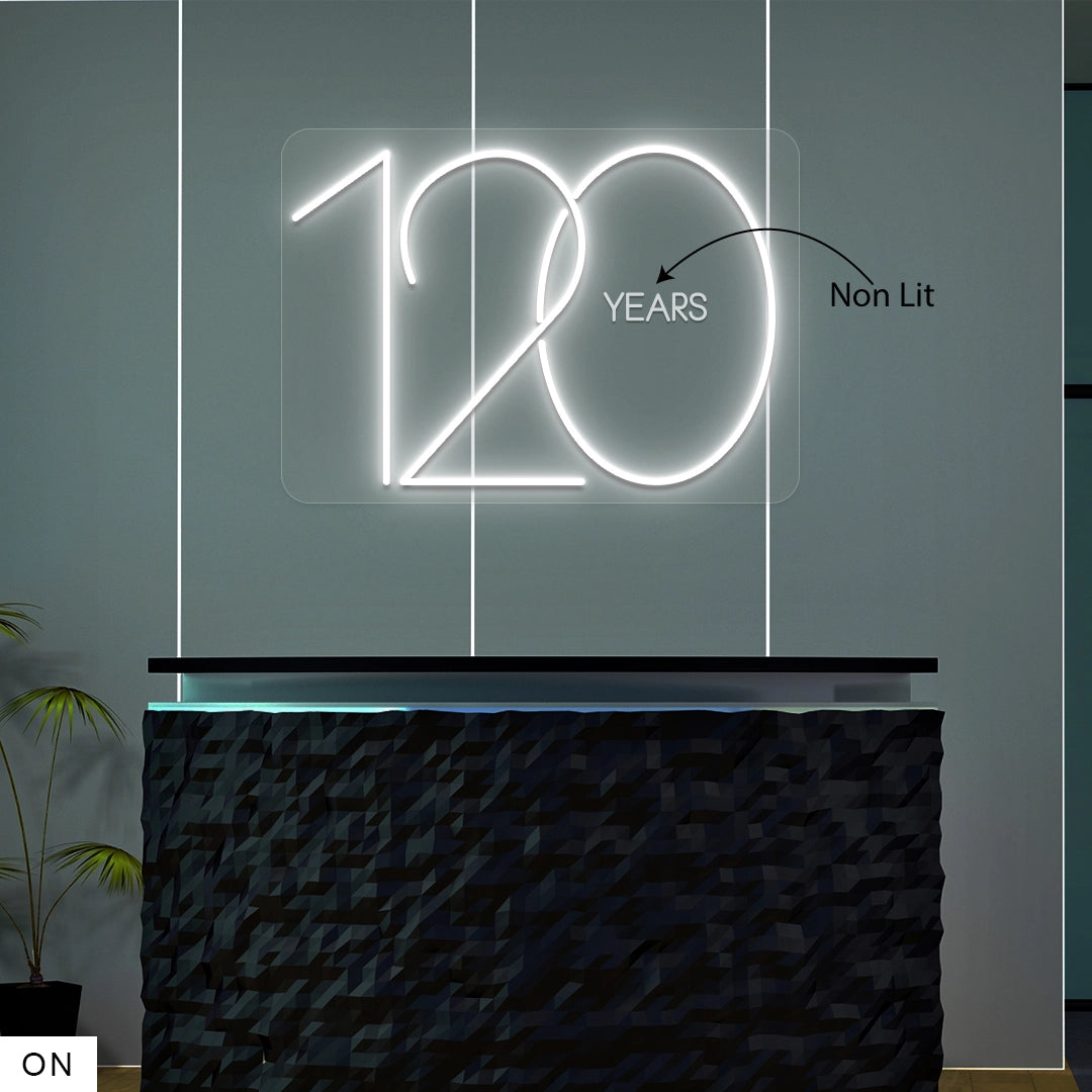 120 Years Neon Sign | Coldwell Banker Real Estate LLC
