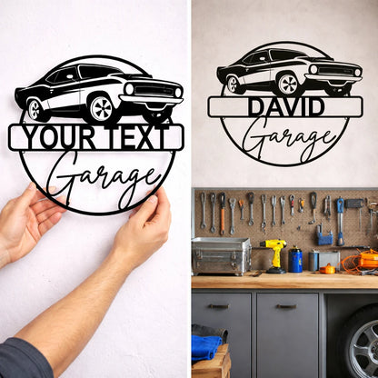 Personalized Metal Garage Sign