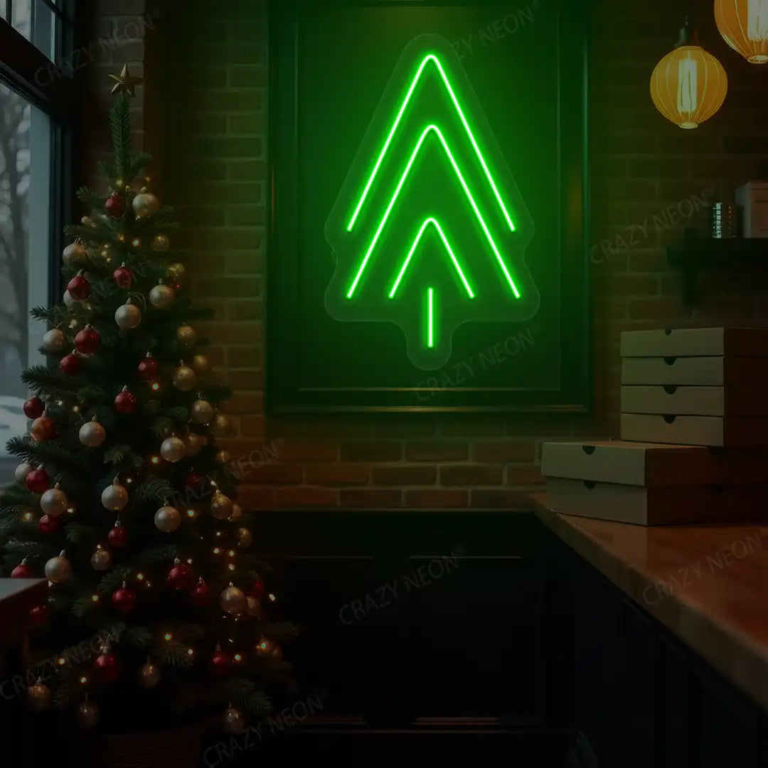 Arrow Tree Neon Sign | Green