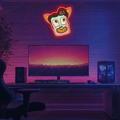 Wild Grin Neon Artwork | Red