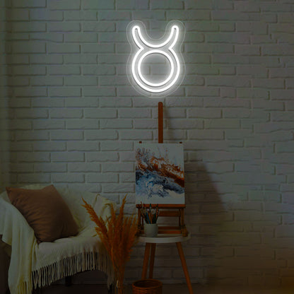 Taurus Zodiac Neon Sign | CNUS013362 | White