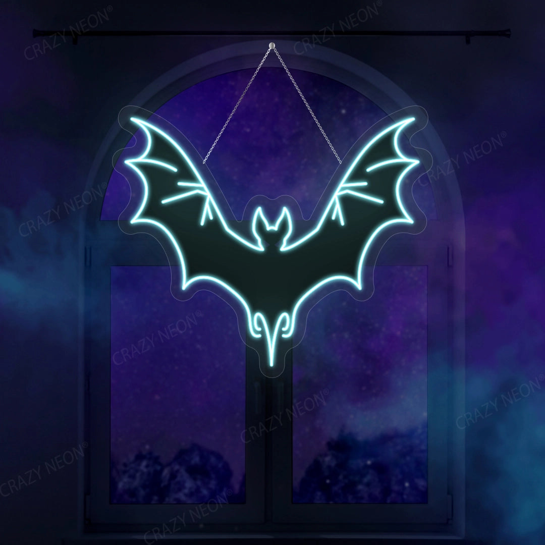 Bat Neon Artwork | Iceblue 