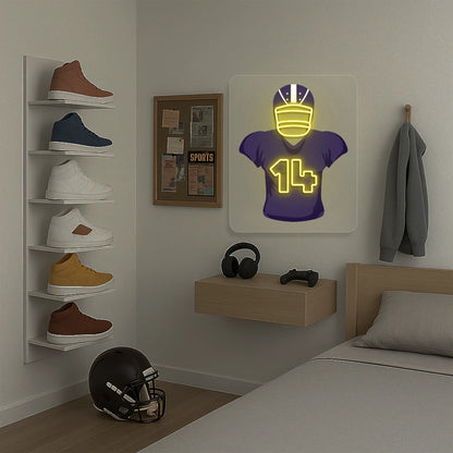 Baltimore Hamilton 14 Jersey Football Neon Artwork