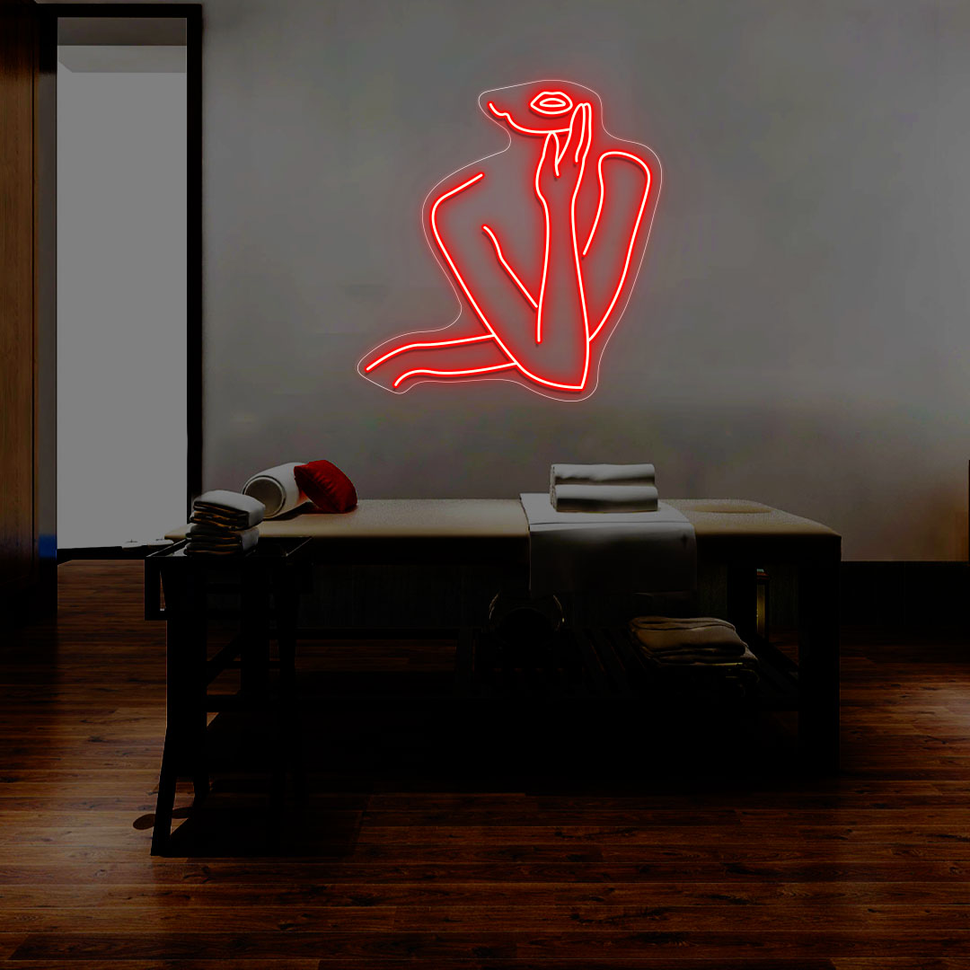 Women Pose Neon Sign | CNUS014514 | Red