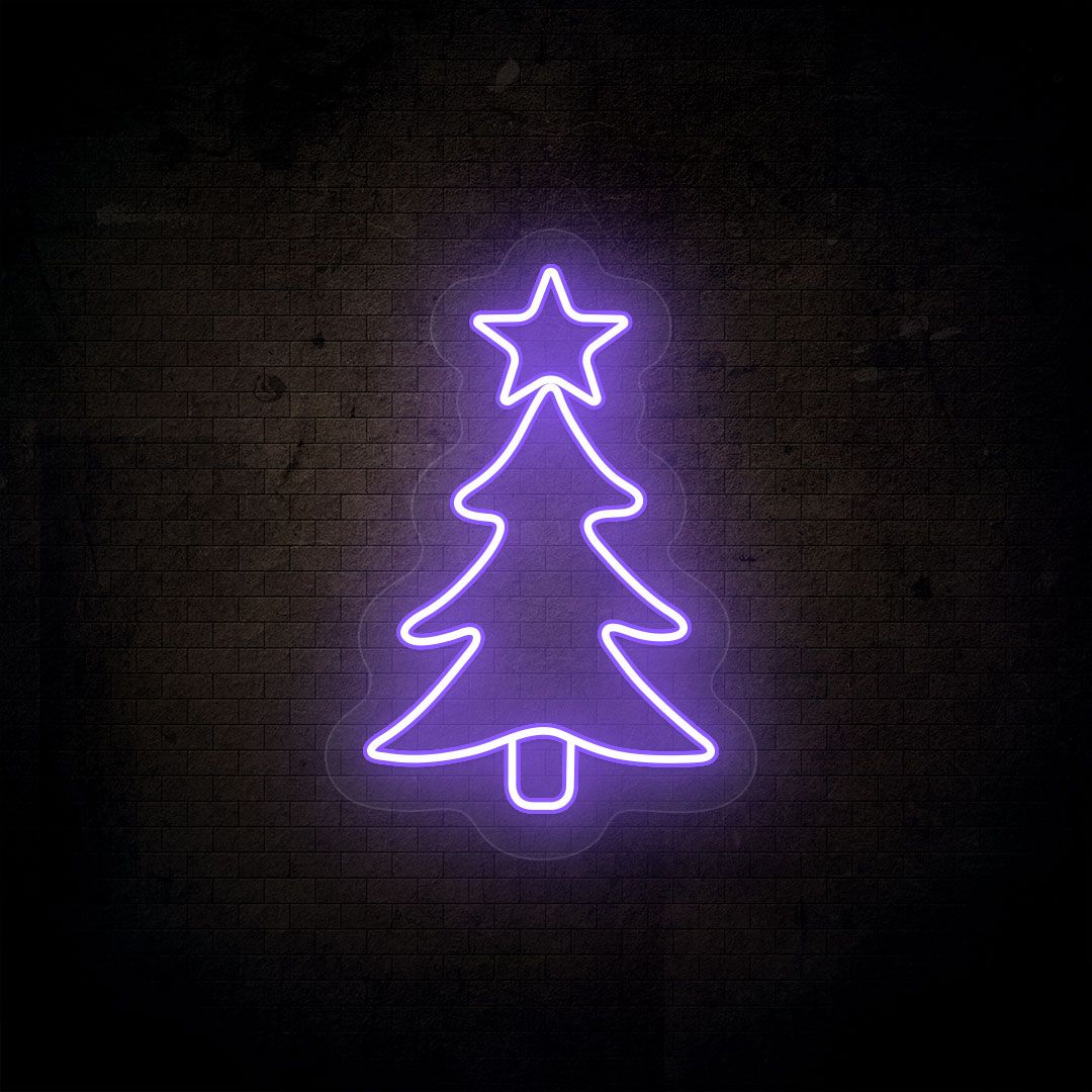 Christmas Tree Neon Sign | CNUS000083 | Purple