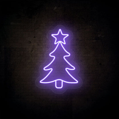 Christmas Tree Neon Sign | CNUS000083 | Purple