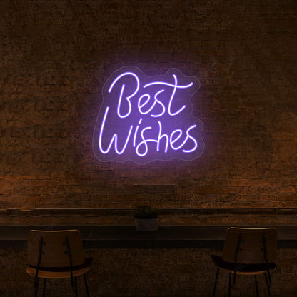 Best Wishes Neon Sign