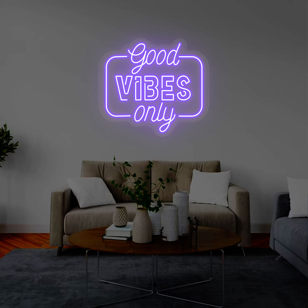 Good Vibes Only Neon Sign | CNUS000269 | Purple