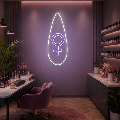 Femme Flora Nail Neon Sign