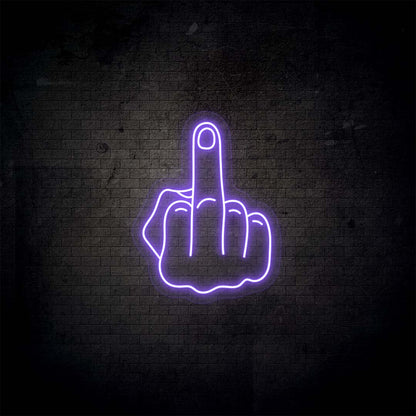 Middle Finger Neon Sign