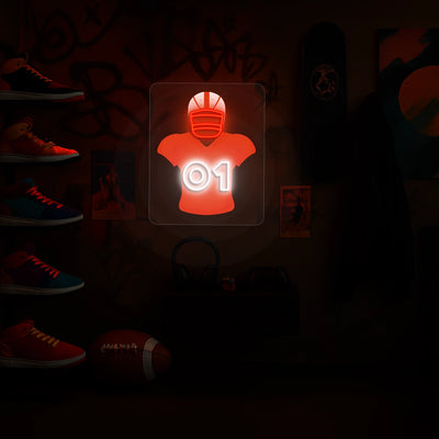 Arizona Murray 01 Jersey Football Neon Artwork