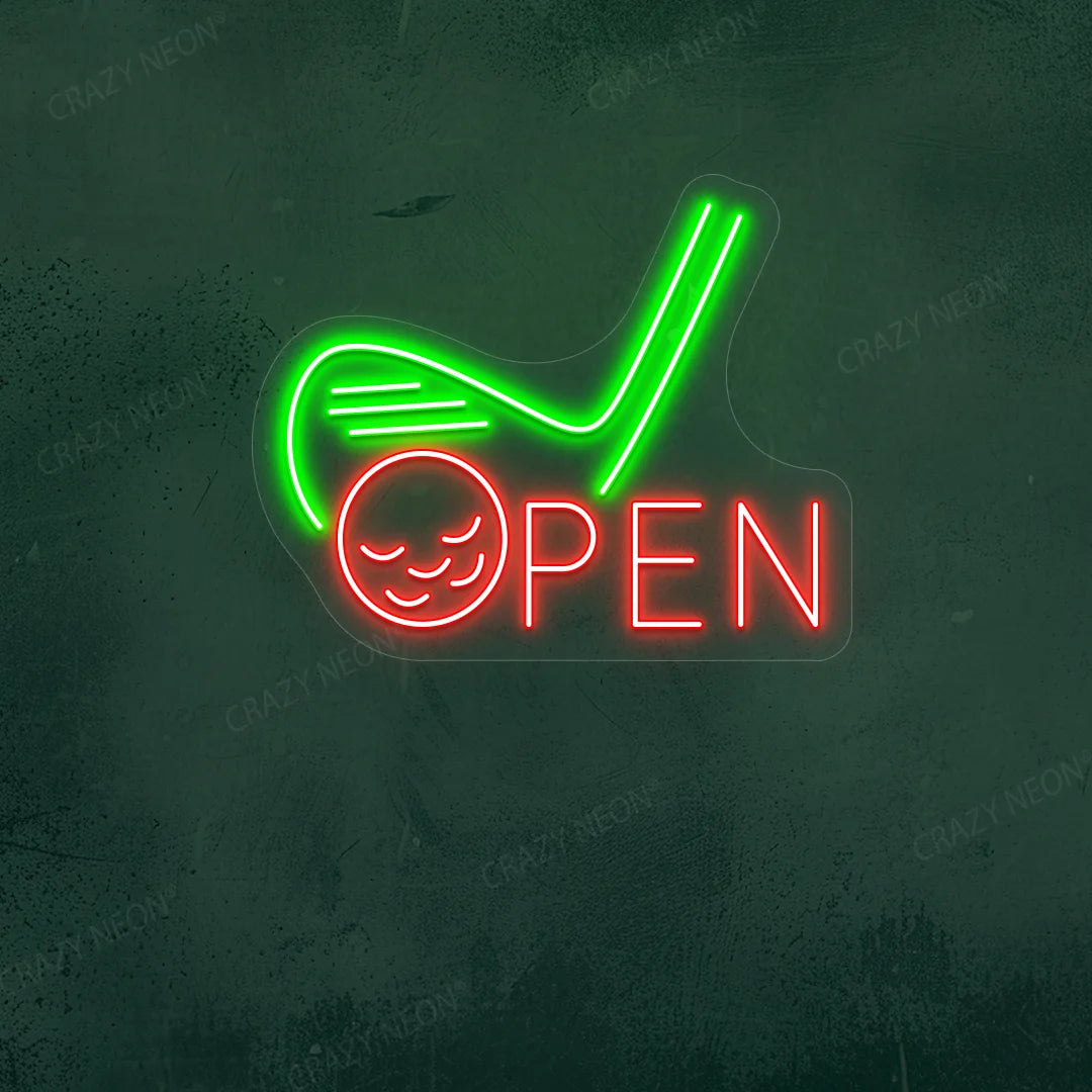 Golf Stick LED Neon Sign |  Green