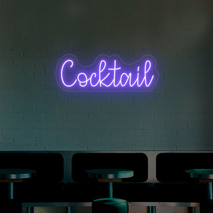 Crazy Cocktail Neon Sign | Purple