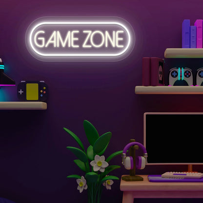 Game Zone Neon Sign | Warmwhite