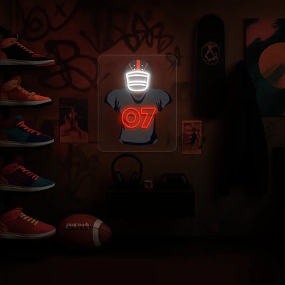 Atlanta Walker 11 Jersey Football Neon Artwork