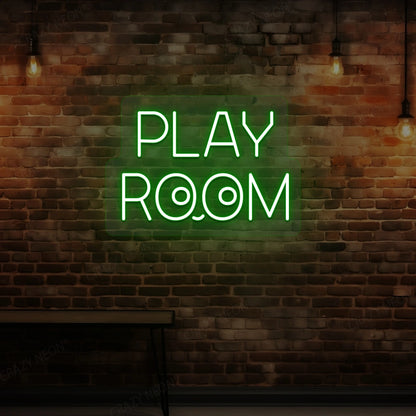 Play Room Eyes Neon Sign | Green