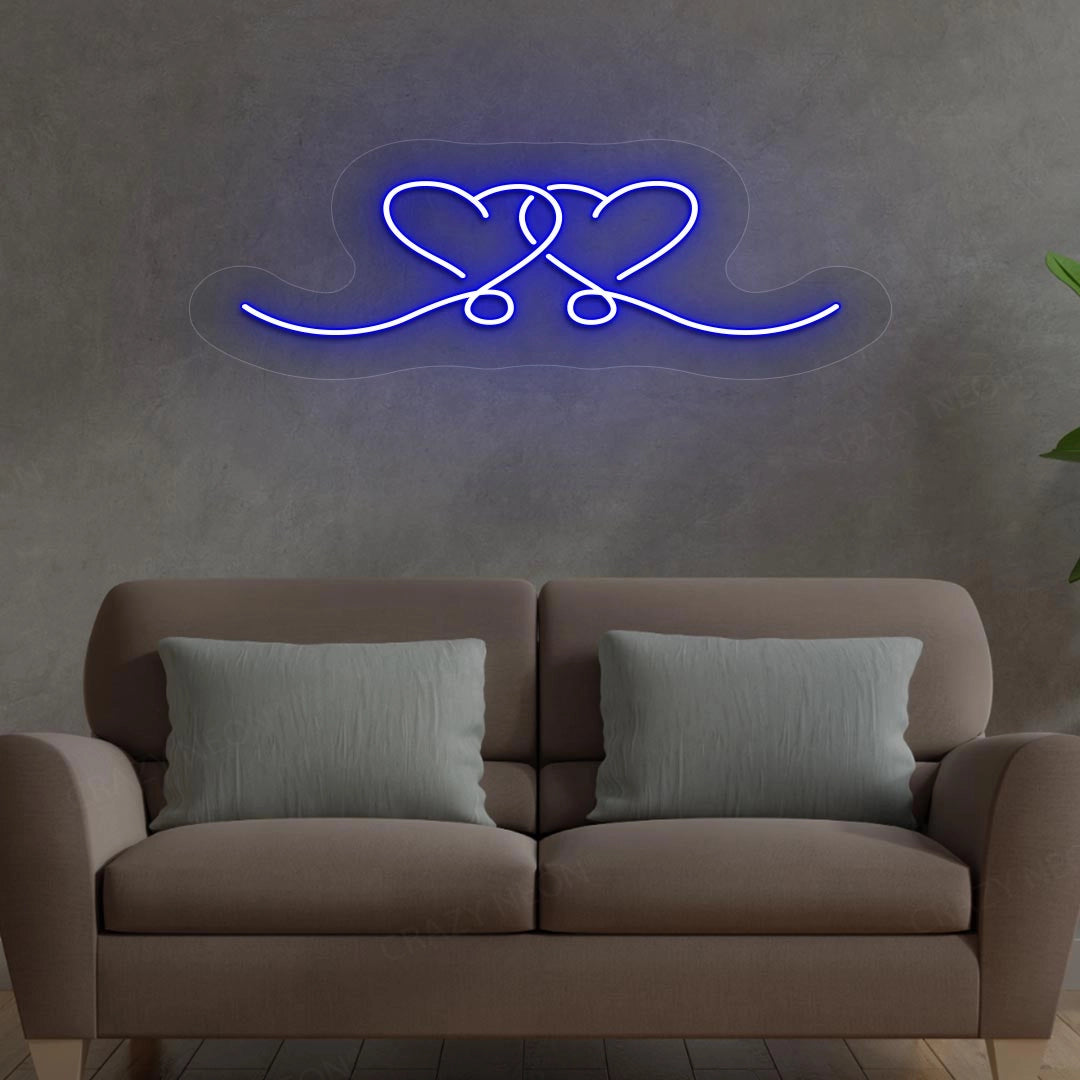 Heart String Neon Sign