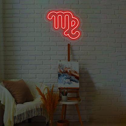 Virgo Zodiac Neon Sign | CNUS013282 | Red