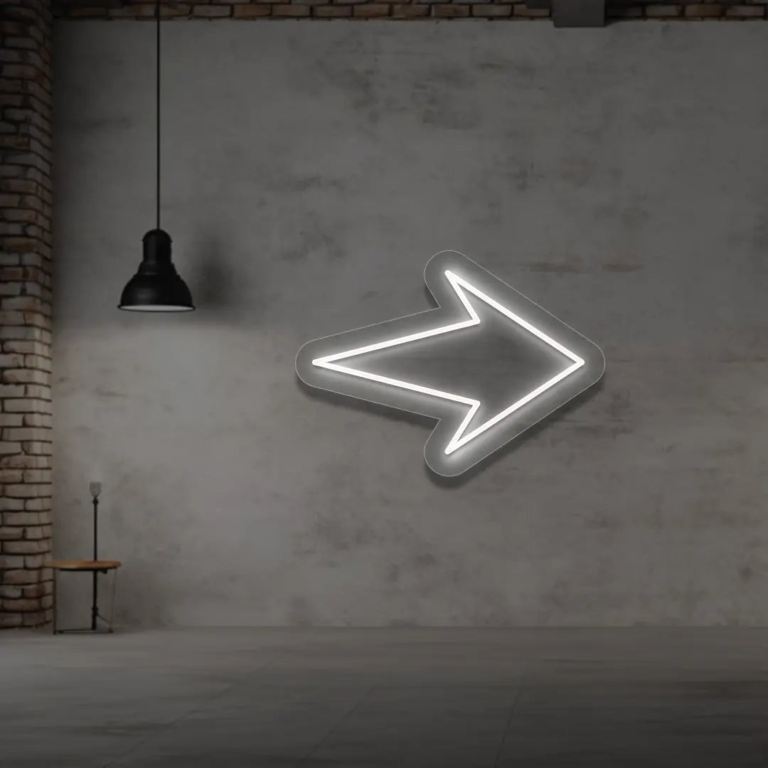 Right Arrow Neon Sign