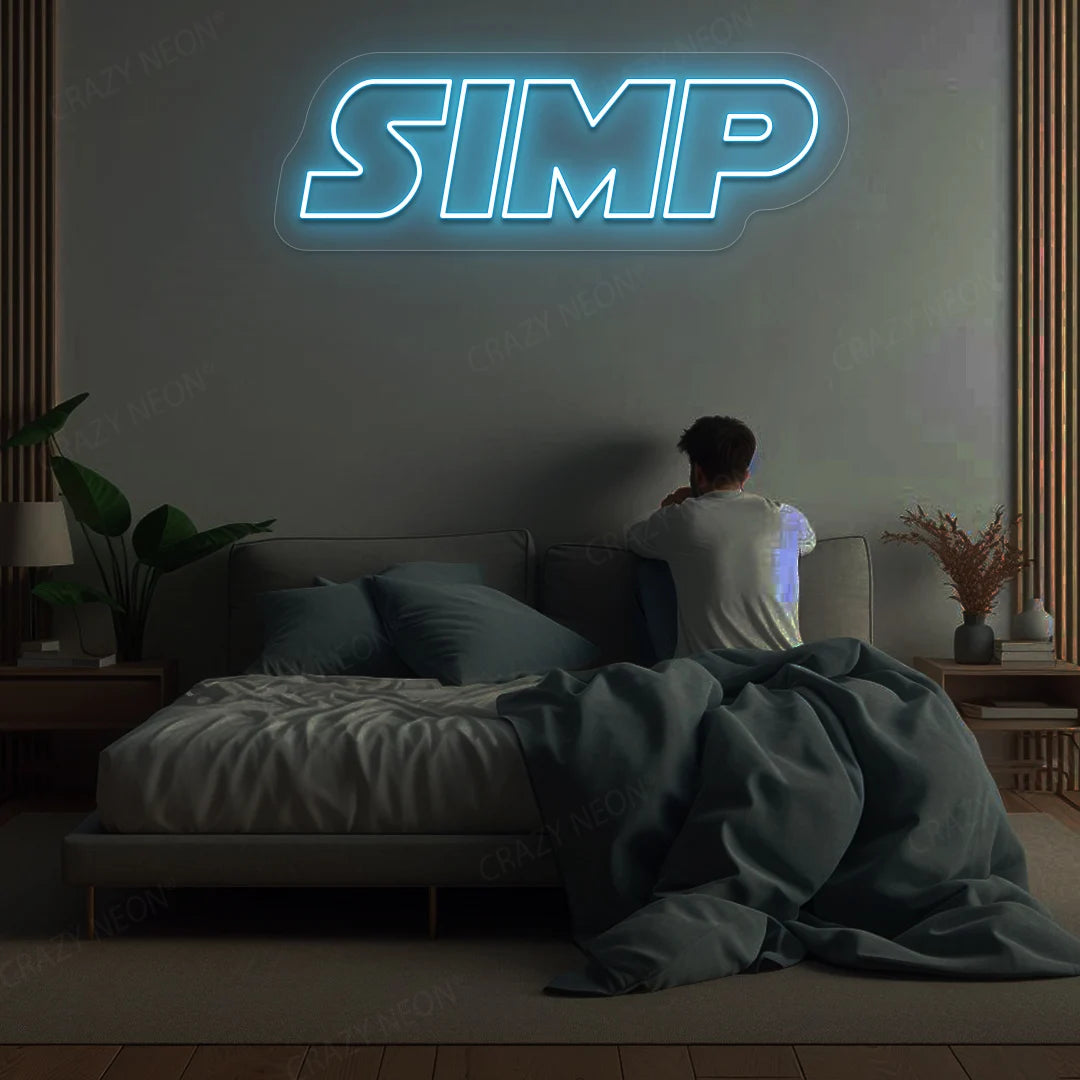 SIMP Neon Sign | Iceblue