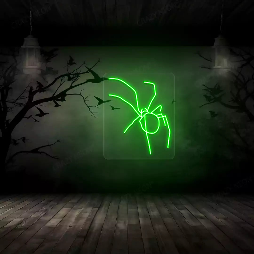 Spider Neon Sign | Green