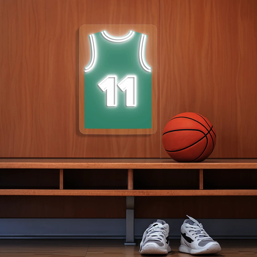 Boston Pritchard 11 Jersey Basketball Neon Artwork