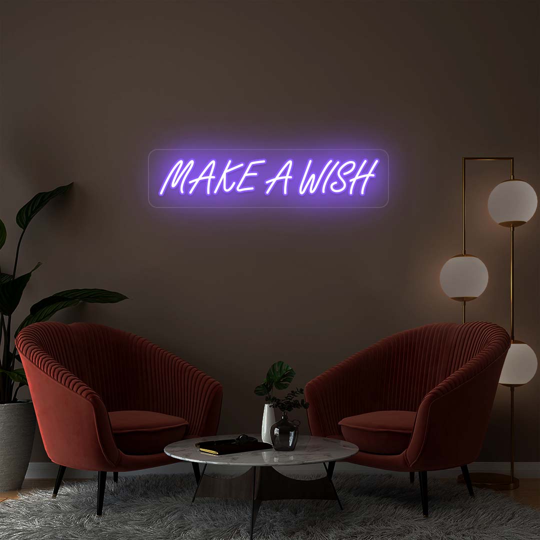 Make A Wish Neon Sign