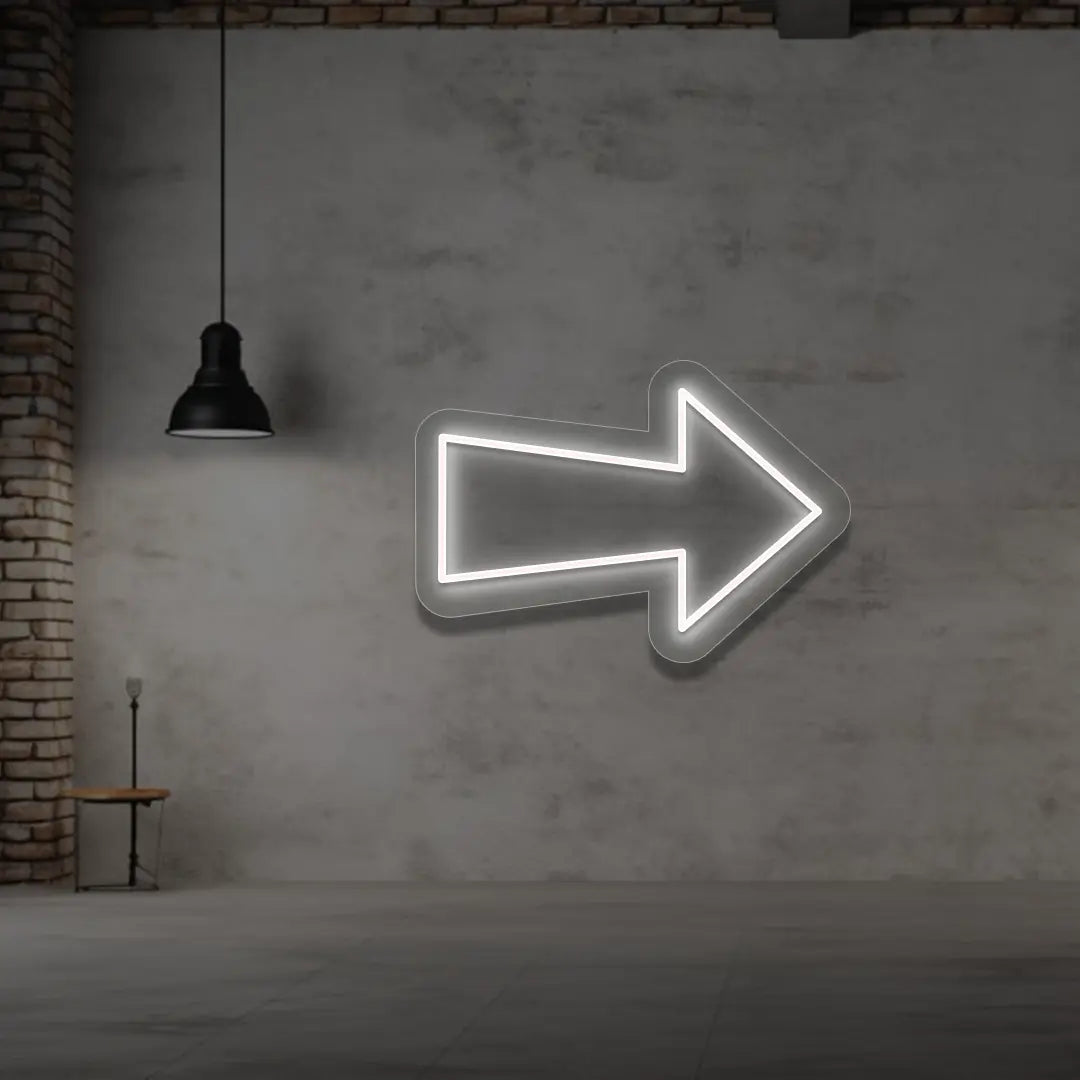 Right Arrow Neon Sign