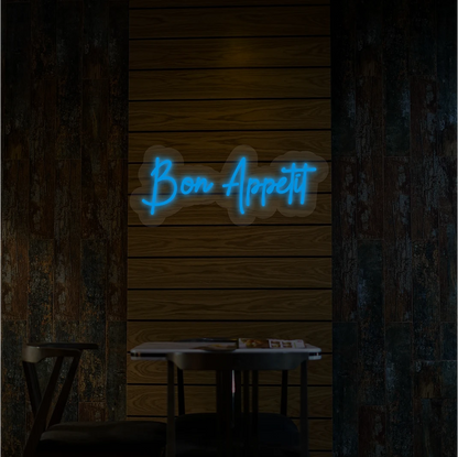 Bon Appetit Neon Sign | Iceblue