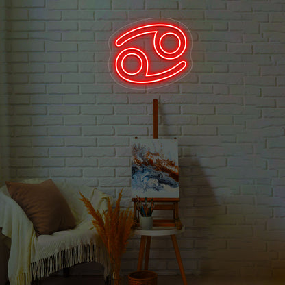 Cancer Zodiac Neon Sign | CNUS013922 | Red