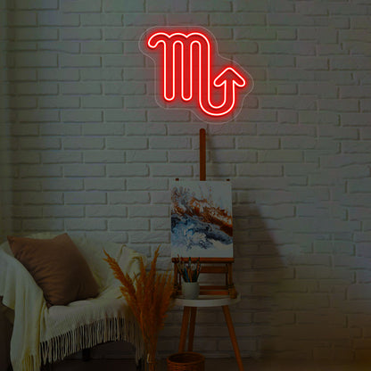 Scorpio Zodiac Neon Sign | CNUS013442 | Red