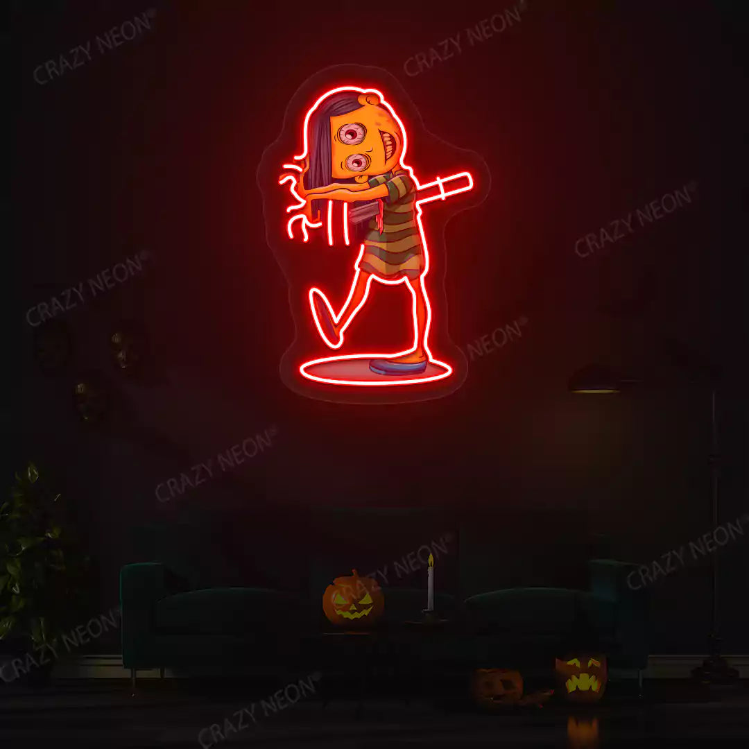 Demoness Neon Artwork | Red
