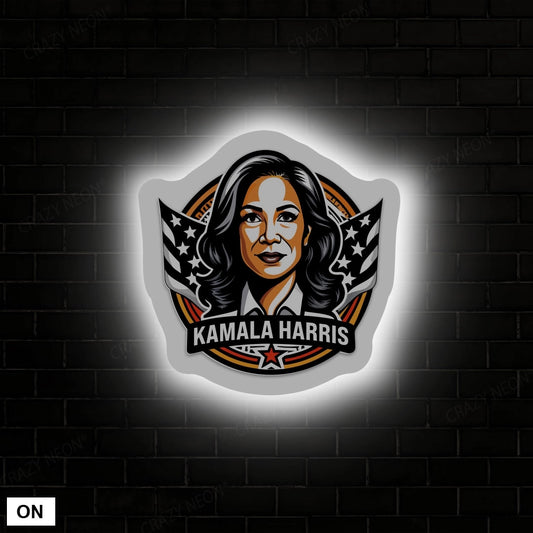 Kamala Harris Holo lit Acrylic Sign