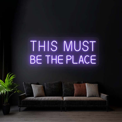 This Must Be The Place Sign | Purple