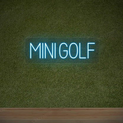 Mini Golf Neon Sign | Iceblue