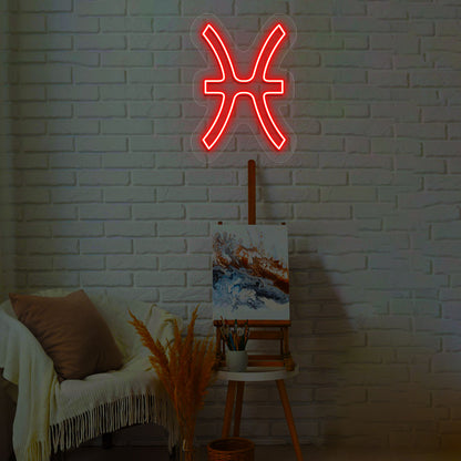 Pisces Zodiac Neon Sign | CNUS013601 | Red