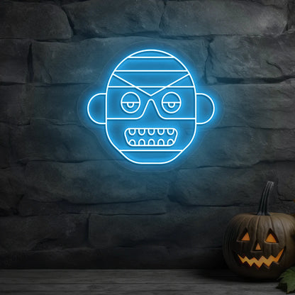 Mummy Frank Neon Sign | Iceblue