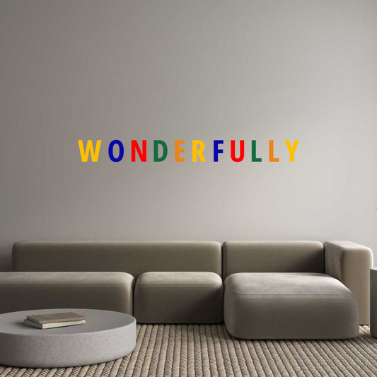 CN Acrylic Letter: W O N D E R F...