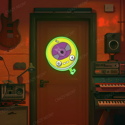 Vintage Music Neon Artwork | Green