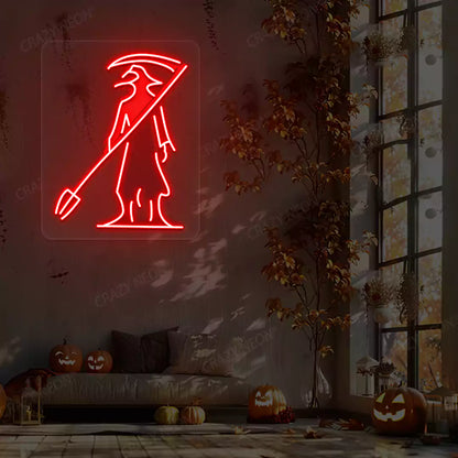 Plague Doctor Neon Artwork | Red