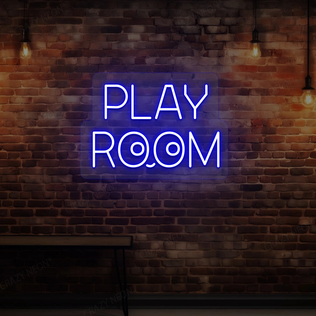 Play Room Eyes Neon Sign | Blue