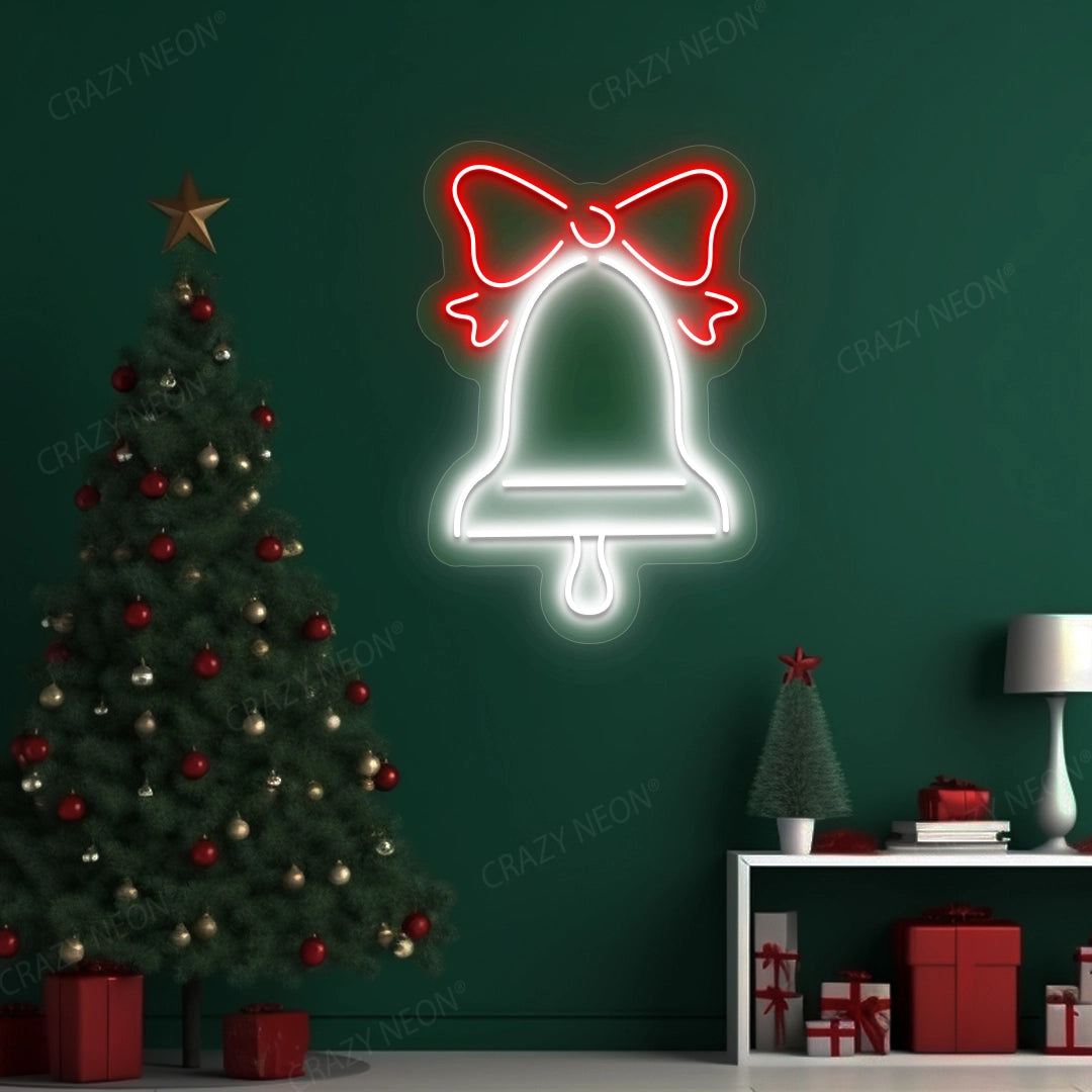 Jingle Bell Neon Sign | Warmwhite