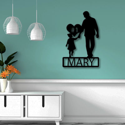Girl Father Custom Metal Sign