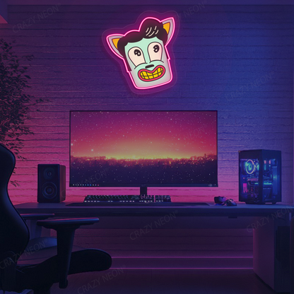 Wild Grin Neon Artwork | Pink