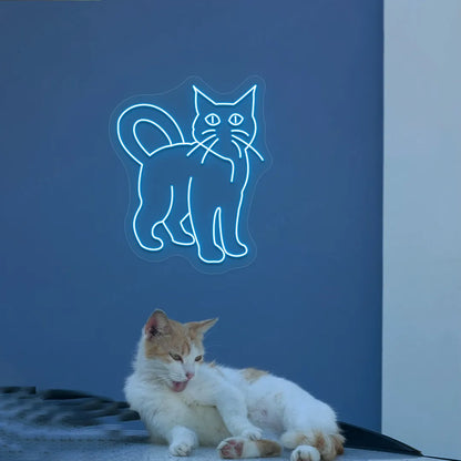 Cat Neon Sign | Iceblue