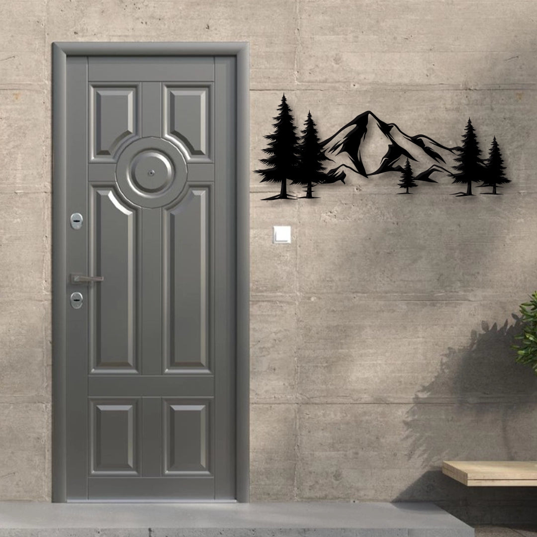 Mountains Metal Wall Art