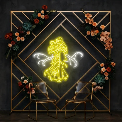 First Dance Wedding Neon Sign in Yellow