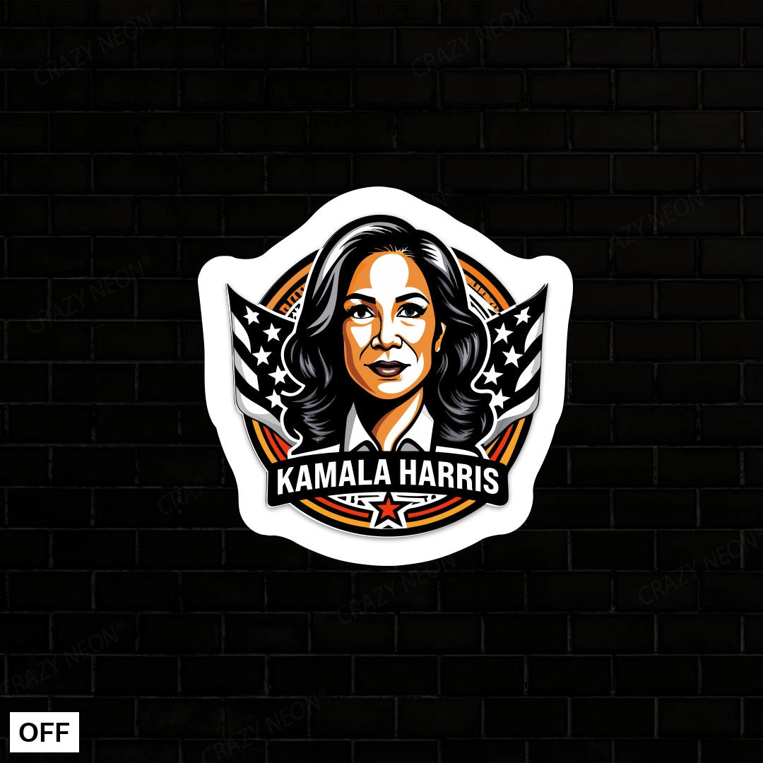 Kamala Harris Holo lit Acrylic Sign