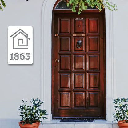 Custom Home Address Plaque Metal Monogram Sign